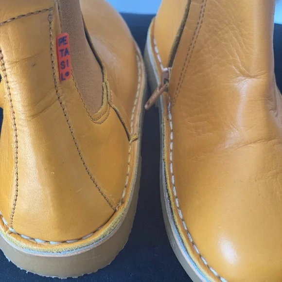 luxury Portugal Kids Yellow Leather Boots - Picture 6 of 9